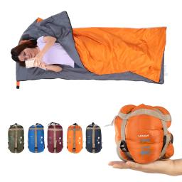 LIXADA-Saco de dormir envelope para adultos, bolsa de viagem, acampamento, praia, mini, ultraleve, primavera, outono, 190x75cm - Image 1