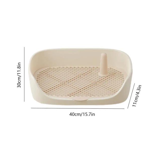 Caixa de Lixo para Cães com Suporte para Pee Pad e Parede de Proteção - Ideal para Treinamento em Ambientes Internos e Externos