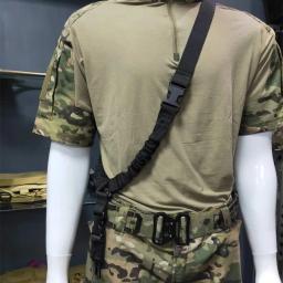 Militar tático único poin arma estilingue alça de ombro rifle corda cinto airsoft equipamentos tiro arma cinto caça acessórios - Image 6