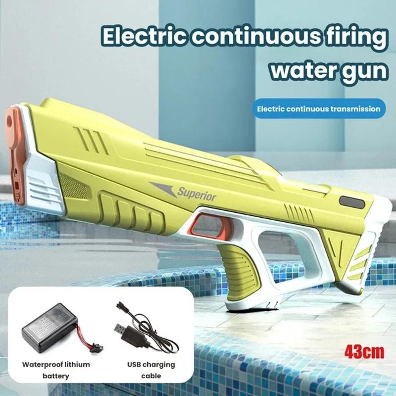 Arma de armazenamento de água automática para crianças, brinquedos portáteis, verão, praia, ao ar livre, luta fantasia, meninos, jogo infantil, novo - Image 1