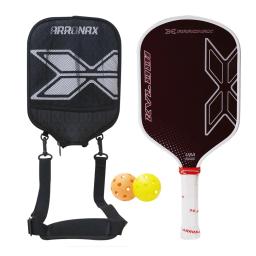 Unibody Raw Red Aramid Fiber Pickleball Paddle, USAPA Aprovado, termoformado, Spin Textured Surface, Borda de espuma - Image 1