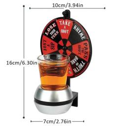 Glass Cup Jogo de Tabuleiro, Drinking Game Table, Cerveja, Vinho, Ponteiro, Tiro, Spinner, Festa, Casa, Entretenimento, Ferramentas de Bar - Image 5