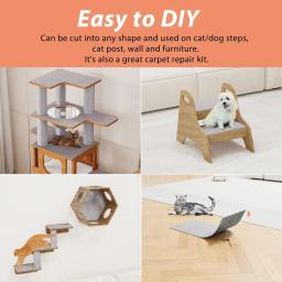 Almofada de arranhão auto-adesiva para gatos, proteção de tapete trimmable, proteção de sofá, adesivo de parede vertical, DIY - Image 4