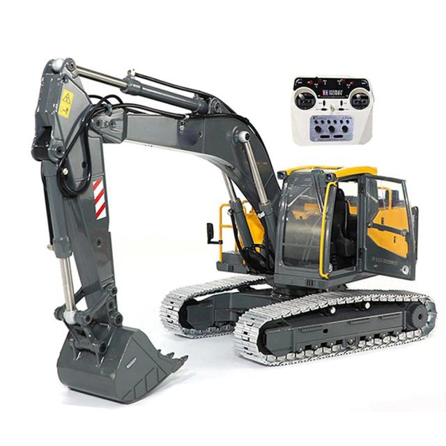 Duplo águia e010 ec160 1/14 rc escavadeira elétrica modelo brinquedo de metal completo rastreado carro de controle remoto brinquedos para meninos em estoque