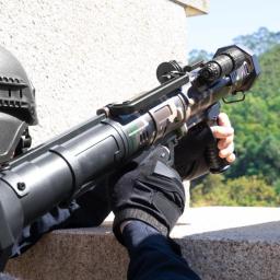 RPG argamassa brinquedo lançador de mísseis simulação arma brinquedo com lanterna vista bala caso bala macia para airsoft paintball tiro - Image 5