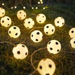 Bola De Futebol Fairy String Light, Quarto Pendurado Luzes, Jardim, Esportes, Futebol Tema, Festa de Aniversário, Favors Decoração, 1.5m, 10LED - Image 1