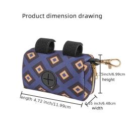 Grande Capacidade Dog Leash Bag Titular, Neoprene Dog Bag Holder, dispensador do saco de resíduos - Image 2