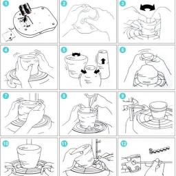 Roda de cerâmica para crianças, estúdio de cerâmica, artes e ofícios para brinquedos infantis, refil de argila seca, grandes ofícios, idades 8, 9, 10, 11, 12 - Image 6