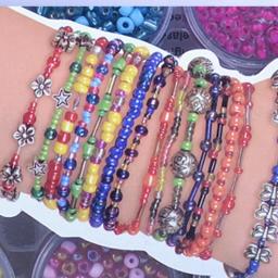 Kit de Fazer Jóias para Meninas, Pulseira DIY, Artes para Crianças, Artesanato da Amizade, Brinquedos Presente, 5-12 Anos - Image 3