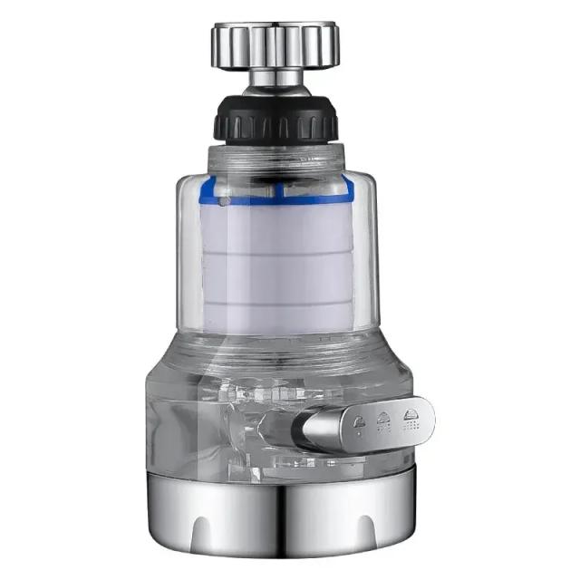 Purificador de Água Baokemo Universal com Filtro Rotativo 360° de Algodão PP Alta Densidade para Cozinha, Banheiro e Chuveiro