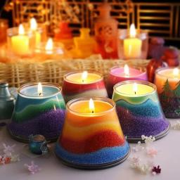 Cera de areia colorida natural para fazer velas, decoração DIY, pintura em areia, corante, floco de neve, suprimentos, 10g - Image 2