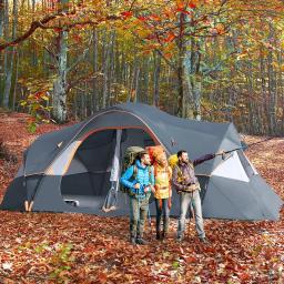 Waterproof Túnel Tent para a família, Camping ao ar livre, Large Space, Weekend Play, 10 pessoas - Image 2