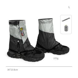 Hikeman polainas leves ao ar livre dyneyema náilon neve à prova de areia perna capa para caminhadas trekking esqui acampamento deserto ‌   M L - Image 5