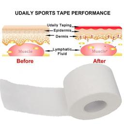 1PC Medical Waterproof Algodão Branco Boxe Fita Adesiva Strain Lesão Care Support Sport Binding Physio Muscle Elastic Bandage - Image 3