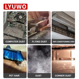 LYUWO-Secador de Cabelo Doméstico Pequeno, Sopro e Sucção Industrial de Alta Potência, Coletor de Poeira de Dupla Finalidade, Ventilador de Cinzas, 20V - Image 6