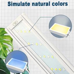 Super Slim Aquário LED Light, Tanque de Peixes Luz, Planta Crescer Iluminação, Brilho, Clipe Extensible, 220V - Image 3
