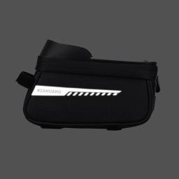 Bolsa para feixe dianteiro de bicicleta, bolsa para tubo frontal, ciclismo, touchscreen, suporte de telefone, à prova d'água, armazenamento de sela, mtb, acessórios de bicicleta de estrada - Image 6