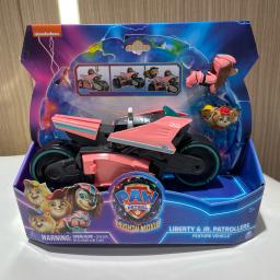 100% original Paw Patrol Mighty Movie Liberty & Poms JR. Patrollers Rescue Figuras Action Figure Aniversário Presente de Natal - Image 1