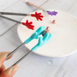 3 pçs/set silicone resistente ao calor pinças artesanais ferramentas para projetos de gravação de calor antiderrapante lidar com pinças ferramenta para segurar cartões artesanato - Image 3