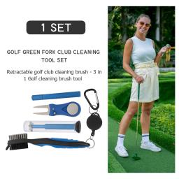 1 conjunto de ferramenta de limpeza de taco de golfe, gancho de escova dupla face, portátil, leve, durável, eficiente, kit prático para suprimentos de golfe - Image 5