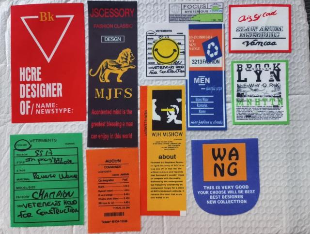 Patches Macios com Letras Impressas em Cores da Moda para Decoração de Roupas Artesanais - 9 Peças por Lote