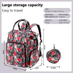 Oxford Cloth Yarn Storage Bag Crochet Hooks Bag impermeável Mochila de cor azul Acessórios para ferramentas de costura Presente, quente, 600D - Image 6
