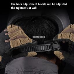 Esportes ao ar livre eva capacete proteção completa coberto caça tiro capacetes ajustável tático crânio máscara de malha de aço capacete - Image 6