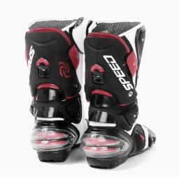 Botas de motocicleta proteção dos pés de alta velocidade pro-biker bota de corrida de velocidade microfibra botas masculinas moto botas de corrida de moto - Image 3
