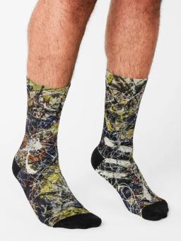 Meias Jackson Pollock, Masculina e Feminina, Rúgbi Fashion, Caminhada, Número 17a, Novo - Image 3