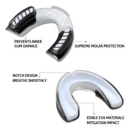 1 pçs grau alimentício eva protetor de dente mma protetor de dentes boxe bucal cinta capa de dente ortodôntico futebol basquete - Image 3
