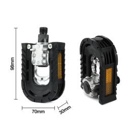 E-Bike Pedais Dobráveis, Plataforma de Reajuste Anti-Slip, Peças Scooter, Acessórios de Bicicleta Elétrica, Suprimentos Ciclismo, 1 Par - Image 4