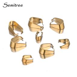 50pcs Aço Inoxidável Clipe Fechos Pingente Encantos Fivela Conectores Bail Beads Descobertas Jóias DIY Artesanato Componentes Acessórios - Image 1