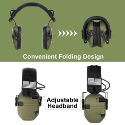 Original tático eletrônico tiro earmuff esportes ao ar livre anti-ruído fone de ouvido impacto som amplificação audição - Image 6