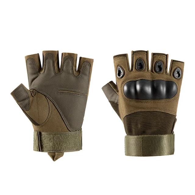 Luvas Táticas Antiderrapantes de Meio Dedo para Paintball, Airsoft e Bicicleta - 1 Par de Equipamento de Proteção