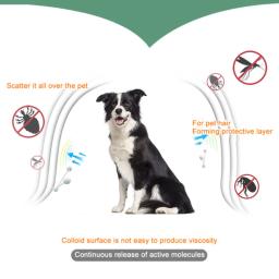 Anti Flea and Ticks Pet Collar, 8 meses de proteção, retrátil, adequado para cachorro e gato, acessórios para cães, 2 pcs, 1pc - Image 4