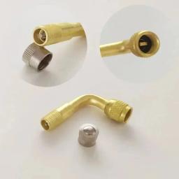 1/4 unidades 45 °   90 °   135 °   Adaptador de válvula dobrada em ângulo de grau, adaptador de extensão de válvula de tubo de pneu para motocicleta, caminhão, carro, moto, bicicleta - Image 5