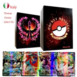Pokemon Cards of Italian Letters, Treinador, Pikachu, Charizard, Figuras Anime, Battle Flash Card, VSTAR, Vmax, Gx Energy Cards, Brinquedos Infantis - Image 4