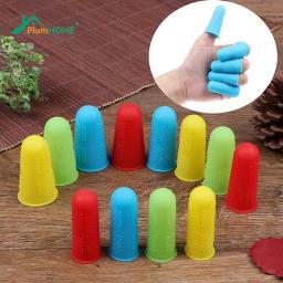 Multifuncional dedal de silicone para bordado bordado, Finger Protector, Sleeve Cover Caps, Ferramentas de costura, 3 pcs, 5pcs - Image 1