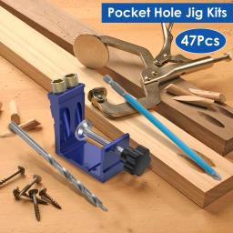 Bolso Buraco Jig Set para Carpintaria, Inclinado Posicionador Buraco, Guias de carpintaria, Joint Locator, 15 graus Ângulo - Image 6