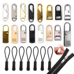 5/10Pcs Metal Zipper Pull Substituição Destacável Zipper Slider Zip Cabeça Puxar Tab Repair Kit para Artesanato Costura Roupas Acessórios - Image 1