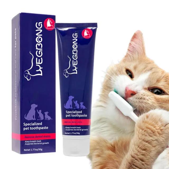 Creme Dental Natural Pet para Cães e Gatos: Branqueie os Dentes com Frescor de Hortelã Pimenta