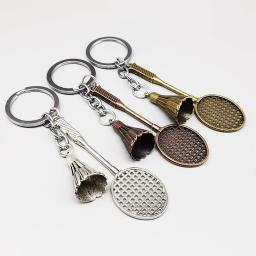 Liga Badminton Raquete Chaveiro, Acessórios do carro, Saco Mochila Pingente, Esportes Presente Vintage, Estudante Recompensa Suprimentos, Novo - Image 6