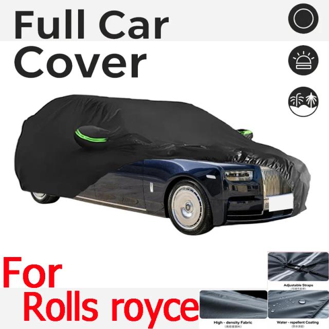 Rolls-Royce Capa de Carro Completa Preta Impermeável Proteção UV para Uso Externo