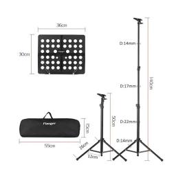 Flanger FL-05R dobrável partitura tripé suporte de música leve retrátil metal suporte de música para guitarra violino - Image 1