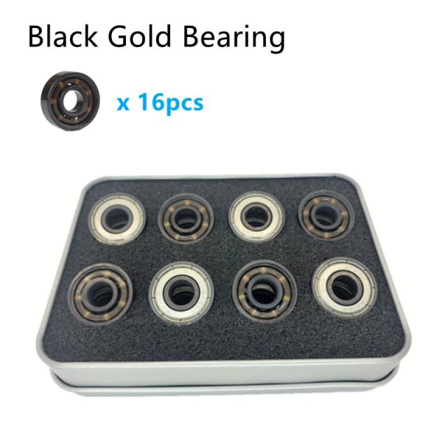 10/16pcs Rolamento 608ZZ RS Cerâmica silenciosa impermeável 8x22x7mm ABEC-9 ILQ-9 Rolamento de esferas Skate Skate Velocidade Skate