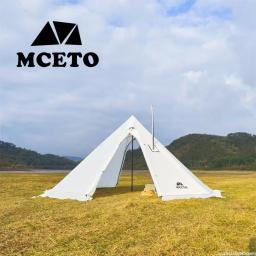 Tenda de pirâmide extragrande com saia de neve, Chaminé Jacket, Outdoor Camping Tent, Caminhadas Toldos, Abrigo extragrande, 5m - Image 5
