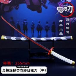 Real Katana Demon Slayer Espadas, Metal Simulação, Kimetsu No Yaiba Anime, Manga Brinquedos, Espadas, Decoração de quarto - Image 2