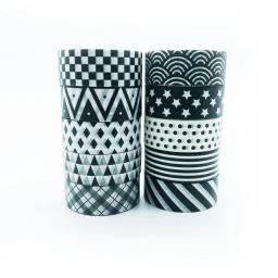 Conjunto de fitas Washi para Scrapbooking, fitas decorativas mascaradas Washi, fitas adesivas brancas vintage, adesivos de jornal - Image 1