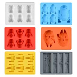 3D Cartoon Silicone Mold para cozimento, Ice Cube Sabonetes, Forma de gesso, Molde de gesso para Star War Fãs, Chocolate, Gummy, Candy, Jello - Image 2