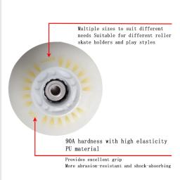LED Flash rodas para patins inline, extravagantes rodas PU, acender rodas, multi-color disponível, 64mm, 68mm, 72mm, 76mm, 80mm, 4PCs - Image 5